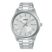 Gents Lorus Round White Dial Baton Watch