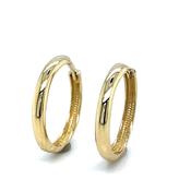 9ct 12mm Polished Hoop Earrings image