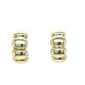 9ct Polished Half Hoop Bubble Earrings image