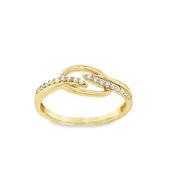 9ct Fancy Open Cubic Zirconia Ring image