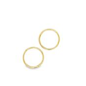 9ct Earring 12mm Sleeper 1g image