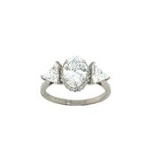 Plat 3 St Ov Halo Trillion Sh Dia 2.74ct