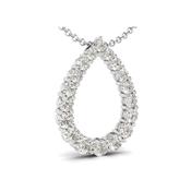9ct Pnd Wh Di Pear .85ct