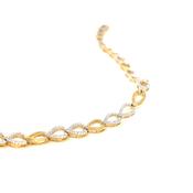 9ct Open Pear Link Diamond Bracelet .50ct image