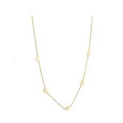 9ct Five Hearts Necklet