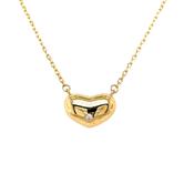 9ct Cubic Zirconia Centre Heart Necklet image