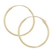 9ct Gold 15mm Sleeper Earrings