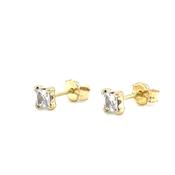 9CT Cubic Zirconia Square Stud Earring image