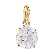 9ct P/Dant Rd 6mm