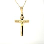 9ct Gold Crucifix Pendant 0.7g