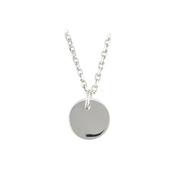 Sterling Silver Plain Round Disc image
