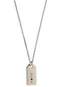 Sterling Silver Rectangle Hope Disc Necklet image
