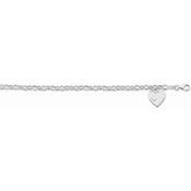 Silver Bracelet Interlinked Heart