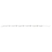 Sterling Silver Infinity/ Pear Cubic Zirconia Bracelet
