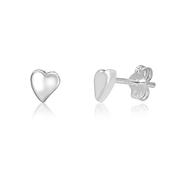 Sil Erg Heart Plain Comm