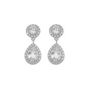 Sil Erg Tear Halo Cz Drop image