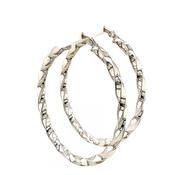 Sterling Silveroval Twist Hoops image