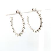 Sterling Silver Spikey Hoop image