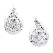 Sterling Silver Cubic Zirconia Earrings image