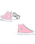 Silver Earring Pink Converse image