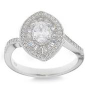 Sterling Silver Cubic Zirconia Ring image