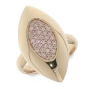 Sterling Silver Cubic Zirconia Ring In Rose image