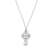 Sterling Silver Celtic Cross And Chain