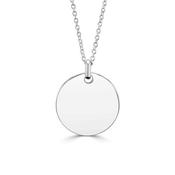 Silver 19mm Disc Pendant image