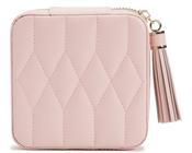 Wolf Caroline Zip Travel Case In Rose Quartz image