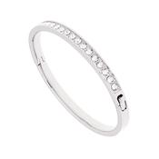 Ted Baker Clemara Hinge Crystal Bangle In Silver
