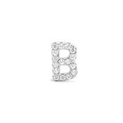 Sterling Silver Cubic Zirconia Initial B image