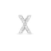 Sterling Silver Cubic Zirconia Initial X image