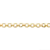 Burren 18ct Gold Plated Cubic Zirconia Square Link Bracelet image