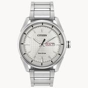 Gents Citizen Silver Dial Eco Drive Watch image