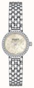 Ladies Stainless Steel Tissot Lovely Round Mother-of-Pearl Diamond Dial Watch image
