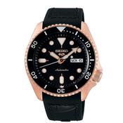Gents Automatic Seiko 5 Rose Case Strap Watch image