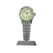 Silver Plated Nurses Fob With Yellow Dial image