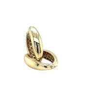 9ct Polished Oval Hoop Earrings 13x16mm image