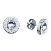 Tommy Hilfiger Silver Plated Round Cubic Zirconia Stud Earring image