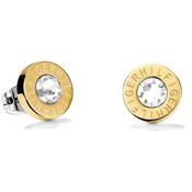 Tommy Hilfiger Gold Plated Round Cubic Zirconia Stud Earring image