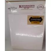 Superior 100% Cotton 165 GSM Brushed Cotton Thread Count Standard Pillowcase Pair - WHITE image