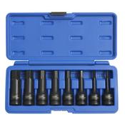 Normex 8Pce 1/2" Drive Air Impact Hex Socket Set M5 - M19 image