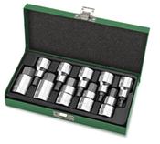 Toptul 9pce 1/2"dr Hex bit socket set 4-19mm image