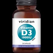 Viridian - Vitamin D3 1000IU - 30 Capsules image