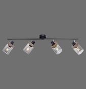 11313-18 PASQUAL Ceiling Light Black/Wood