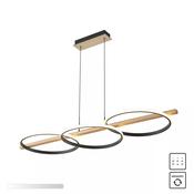 MD3913-3-3BWLT ALMERIA Pendant Light Black-Wood