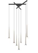 P0603-07C-SDB1 BOSTON Pendant Light Black MATT+Gold/MATT BLACK+FRENCH GOLD