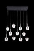 MD2291-11B-3BGT NELSON Pendant Light BLACK-Gold/BLACK-GOLD