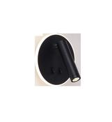 W4107-BK CIRCA Wall Light Black