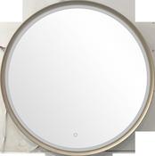 3177A LED Mirror 80X80 cm Gold